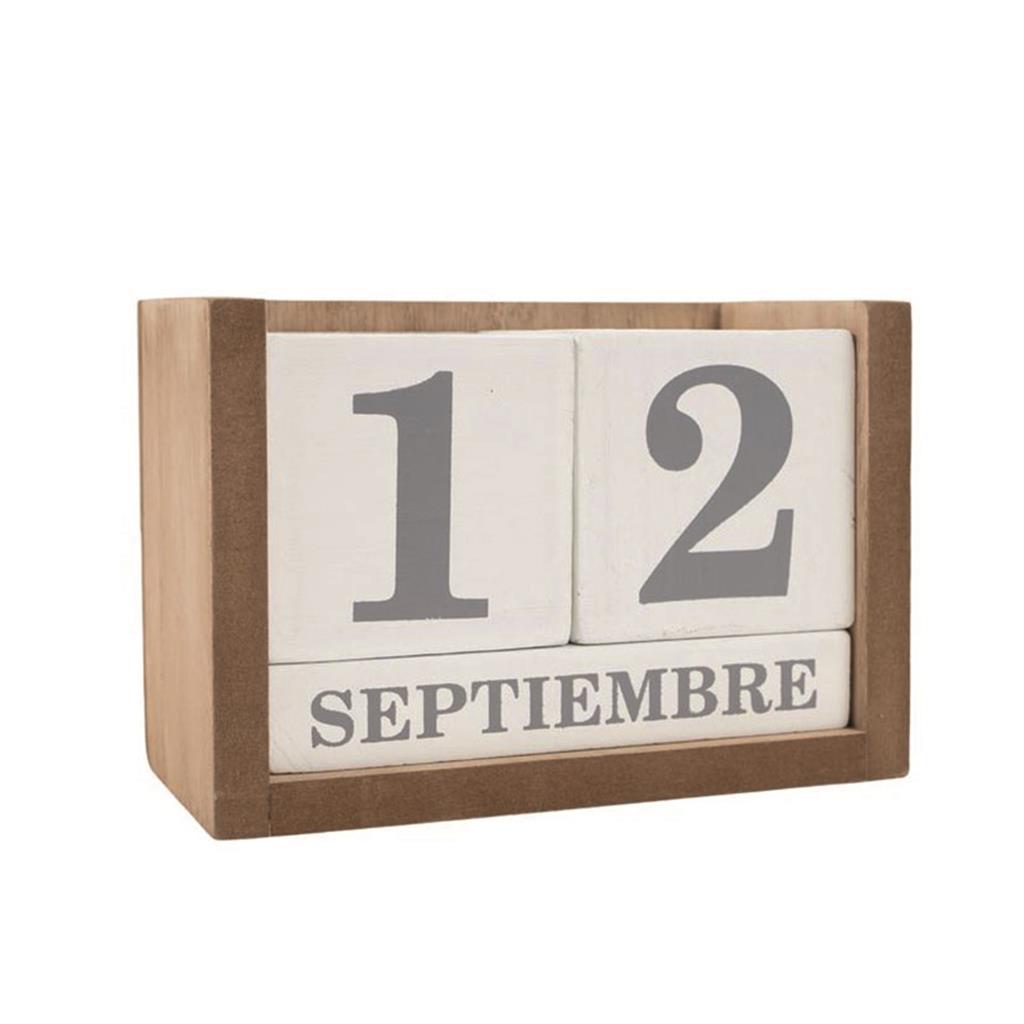 CALENDARI SOBRETAULA FUSTA (1 UD)