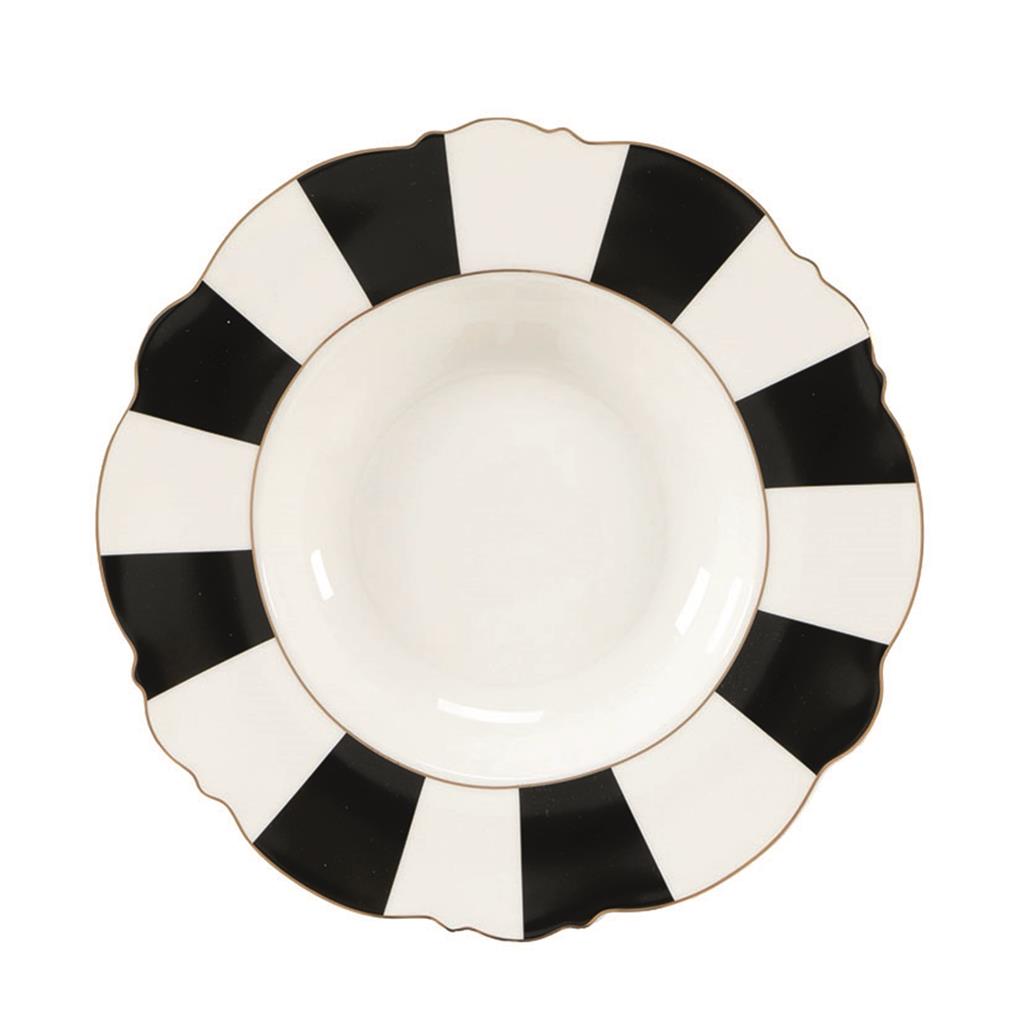 PLAT FONDO 22.5cm MOD.EXCELLENCE RAYAS DCASA (JC de 6 UD)