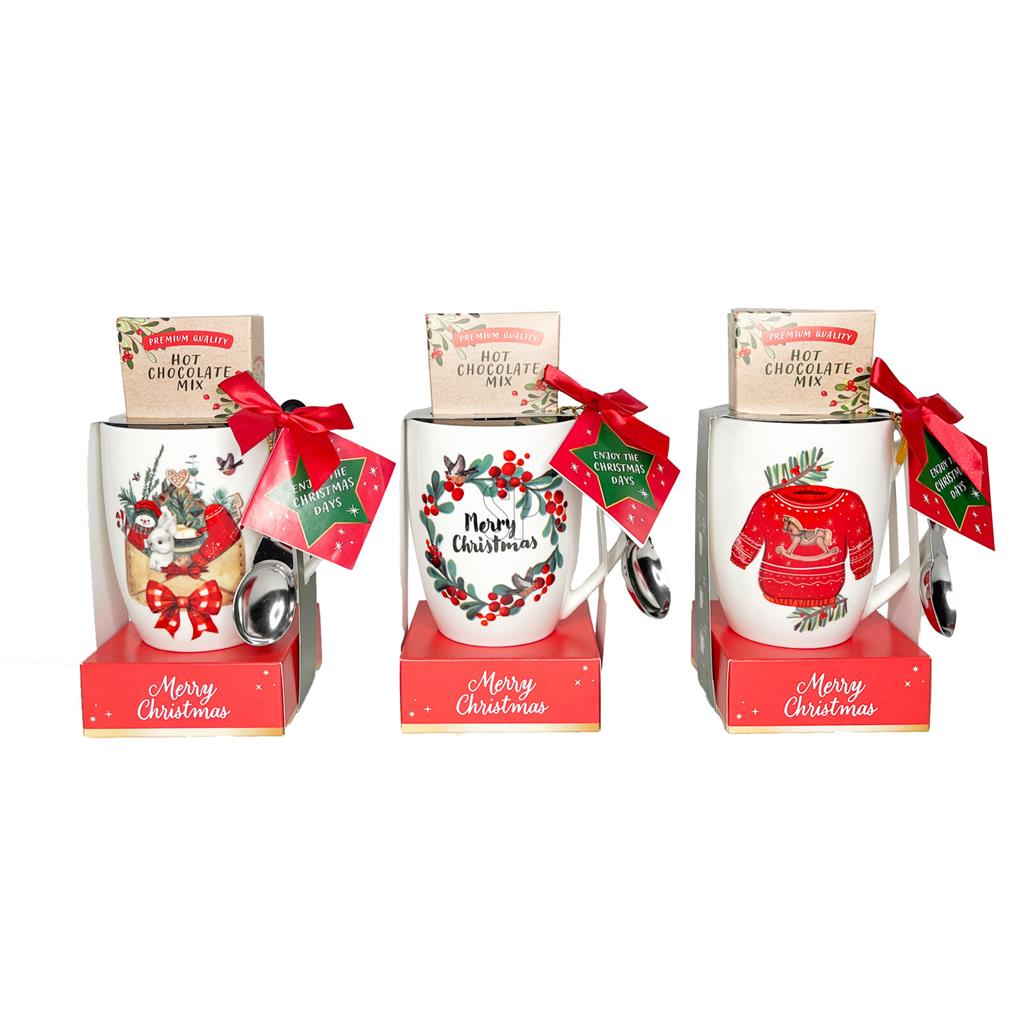 MUG PORCELLANA AMB CAIXA XOCOLATA CALENT I CULLERA DH&G (1 UD)