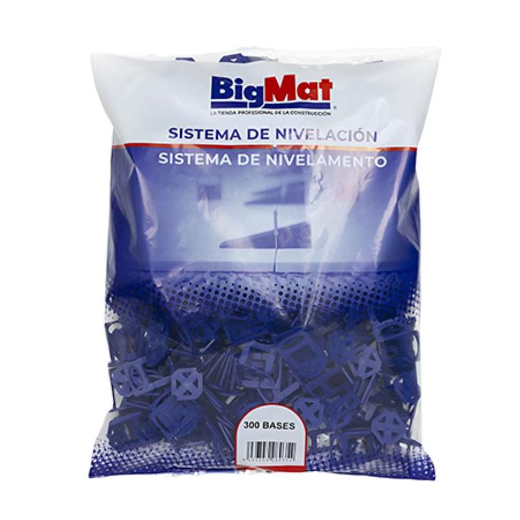 BOSSA DE BASES PLASTIC 3mm PER ANIVELLAR BIGMAT 300uds (1 BS)