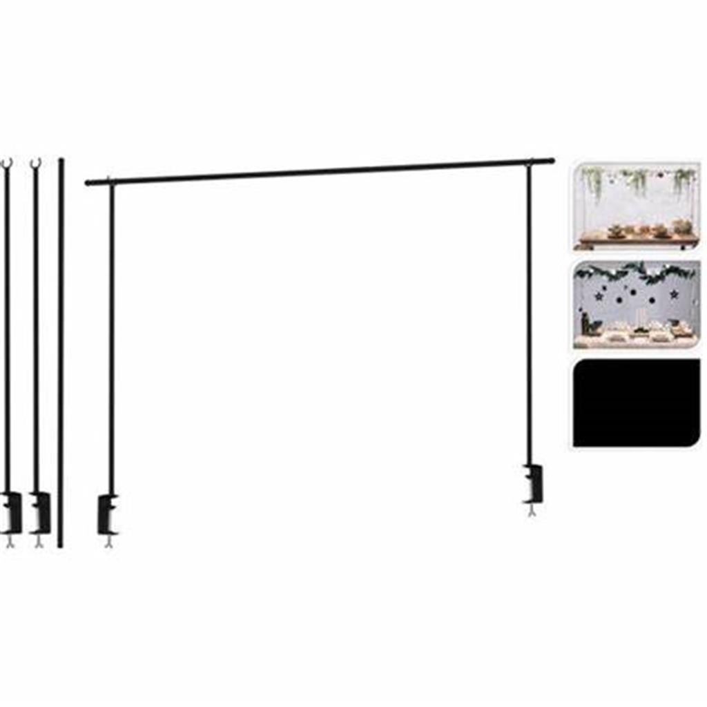 BARRA EXTENSIBLE NEGRE 136/250 DH&G (1 UD)