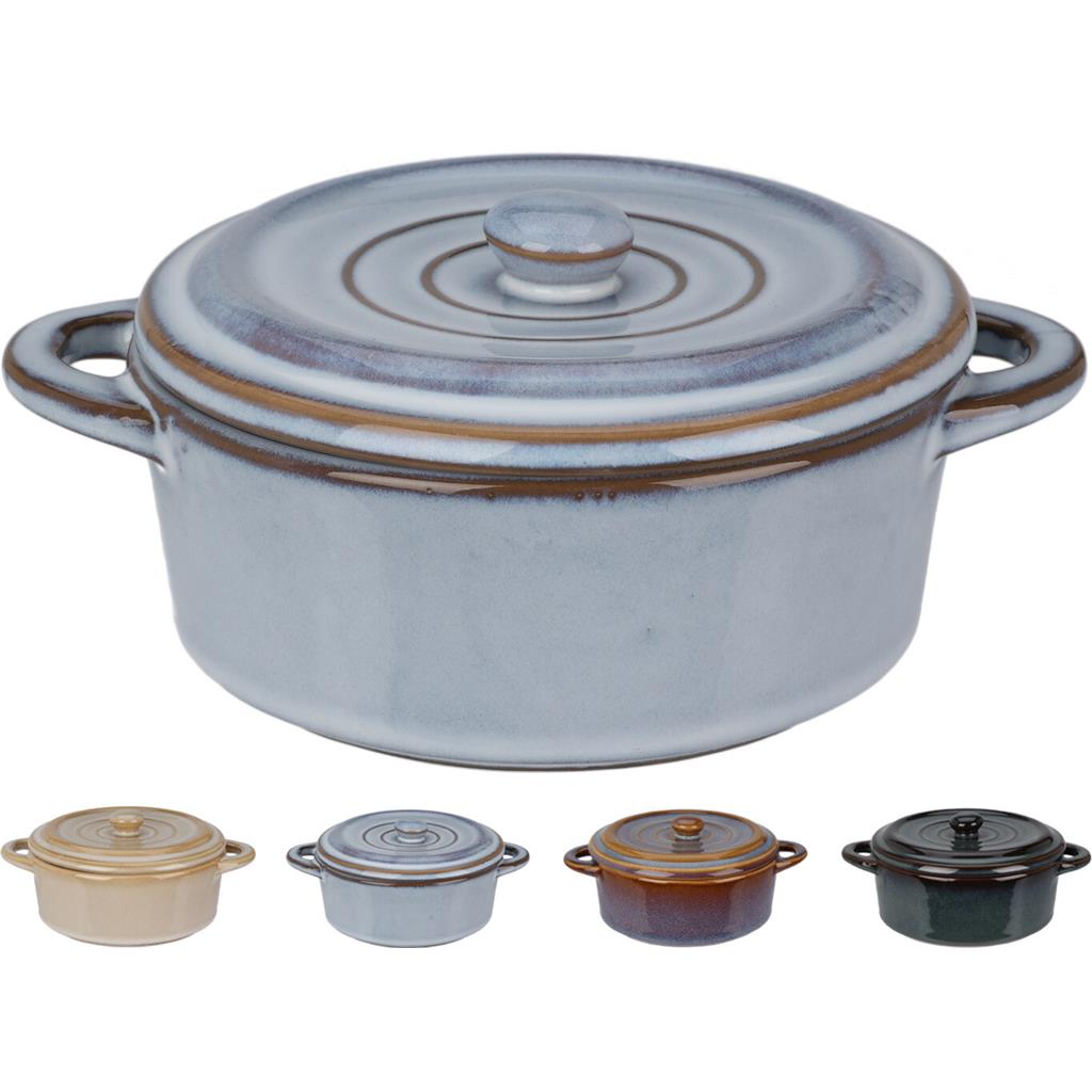 CASSOLA PER FORN, MICROONES AMB TAPA COLORS 800ml EXCELLENT HOUSEWARE DH&G (1 UD)