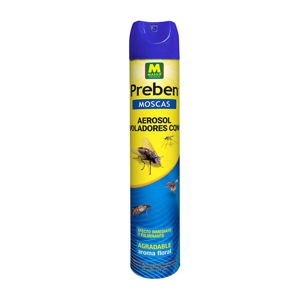 AEROSOL VOLADORS CQM MOSQUES 750ML MASSO EFECTE INMEDIAT PREBEN (1 UD)