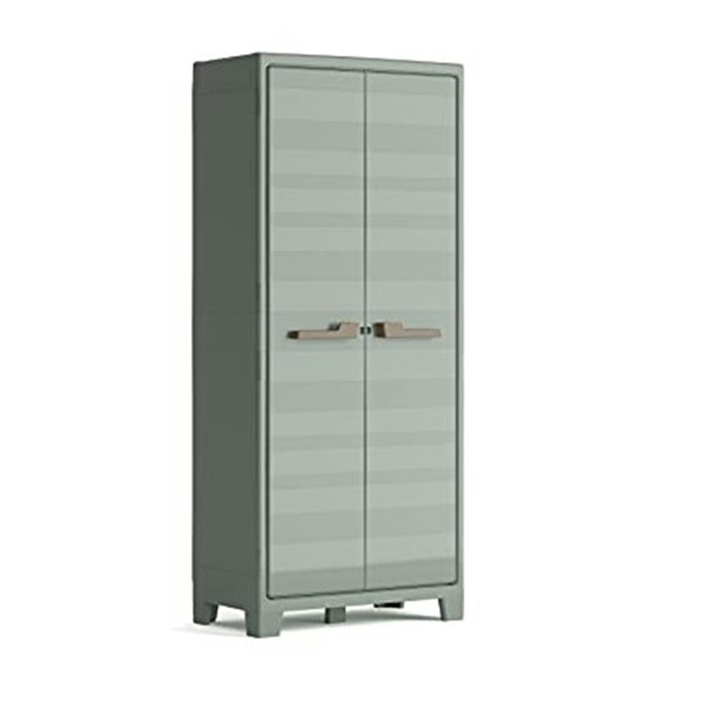 ARMARI ALT DOBLE PORTA MOD.PLANET OUTDOOR CURVER KETER 80x44x182cm VERD (1 UD)