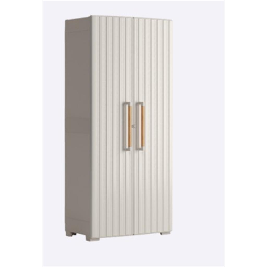ARMARI EXTERIOR ALT MOD.GROOVE CURVER KETER 80x45x180cm BEIX/ARENA (1 UD)