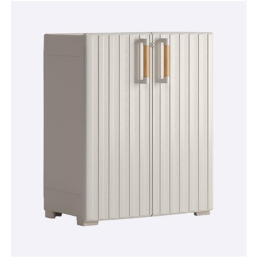 ARMARI EXTERIOR BAIX MOD.GROOVE CURVER KETER 80x45x98cm BEIX/ARENA (1 UD)