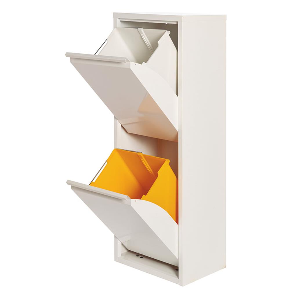 ARMARI METAL.LIC RECICLATGE 2 COMPARTIMENTS BLANC (1 UD)