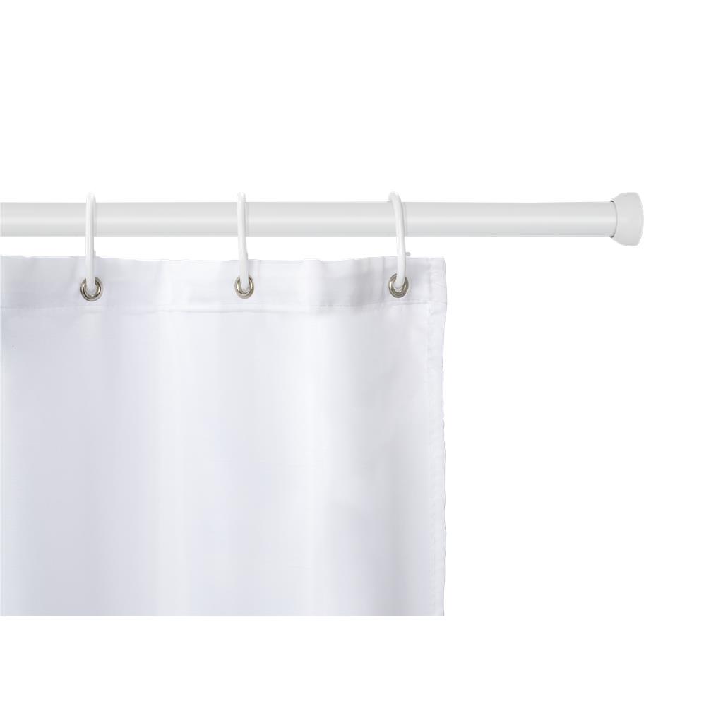 BARRA CORTINA BANY TELESCOPICA WENKO 110-185cm BLANCA Diam.20mm (1 UD)
