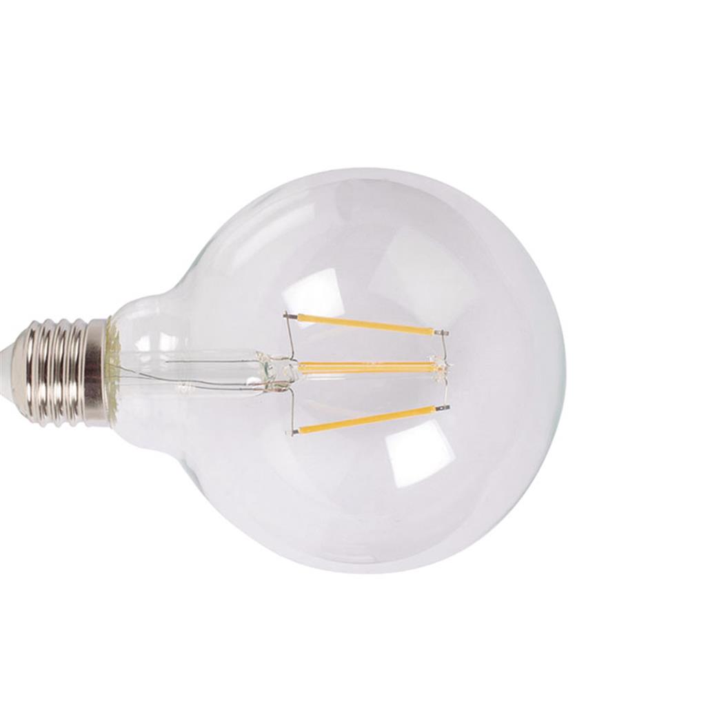 BOMBETA LED DUOLEC MOD.CLASSIC FILAMENTS GLOBO G95 6W 2700K E27 TRANSPARENT (1 UD)