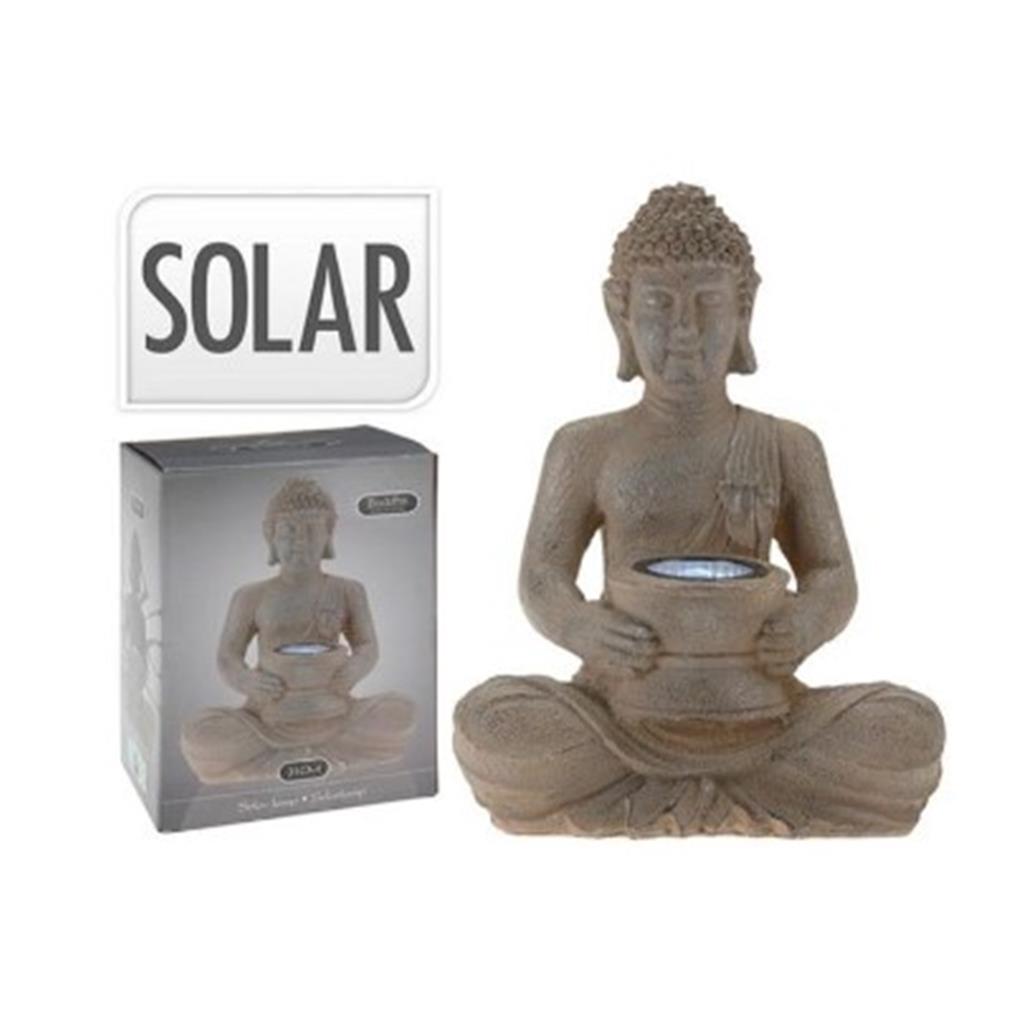 BUDA LED SOLAR IMITACIO PEDRA  Al.31cm (1 UD)