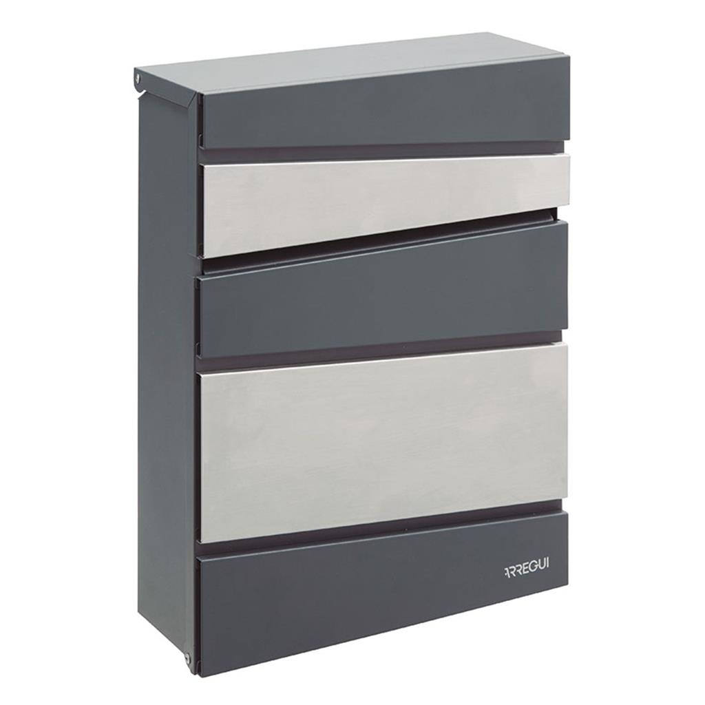 BUSTIA EXTERIOR MOD.FLYSCH ANTRACITA+INOX ARREGUI (1 UD)