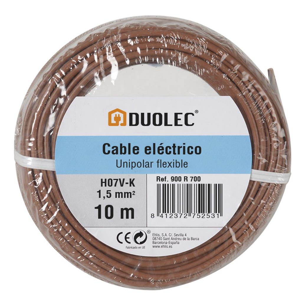 CABLE ELECTRIC DUOLEC 1.5mmx10mt MARRO (1 RL)