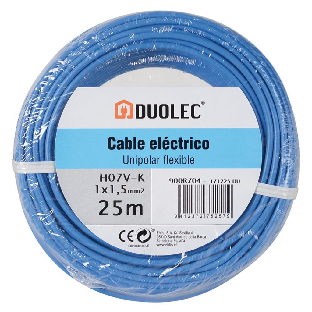 CABLE ELECTRIC DUOLEC 1.5mmx25mt BLAU (1 RL)