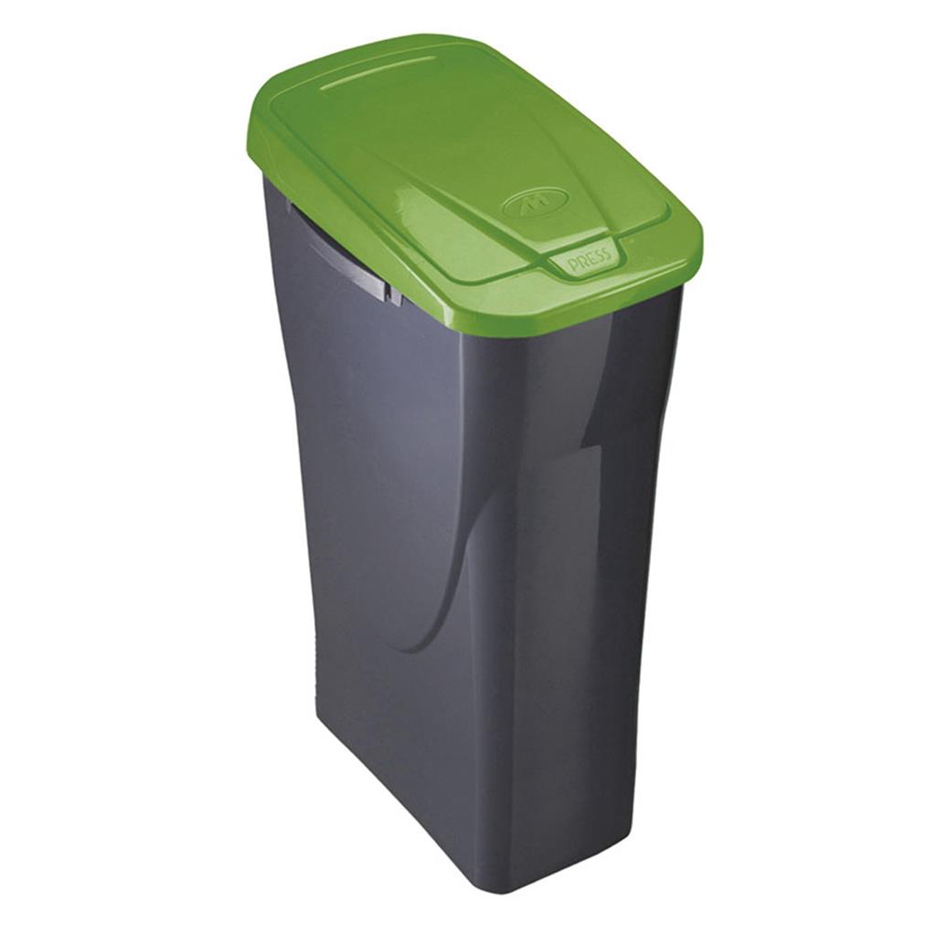 CUB RECICLATGE MOD.ECOBIN 15l. TAPA VERDA (1 UD)