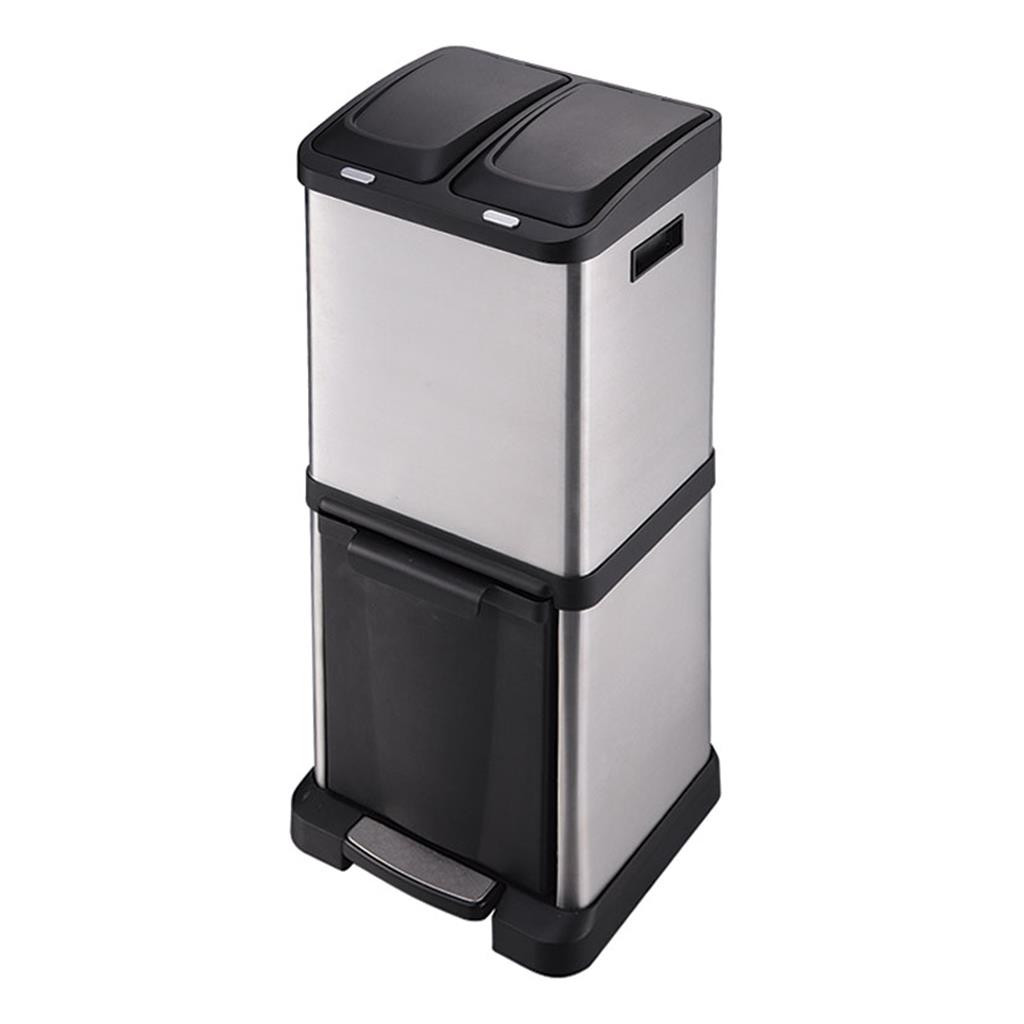 CUBO PEDAL ECOLOGIC HABITEX 3 COMPARTIMENTS 32 litros: 8x2 + 16 litros. (1 UD)