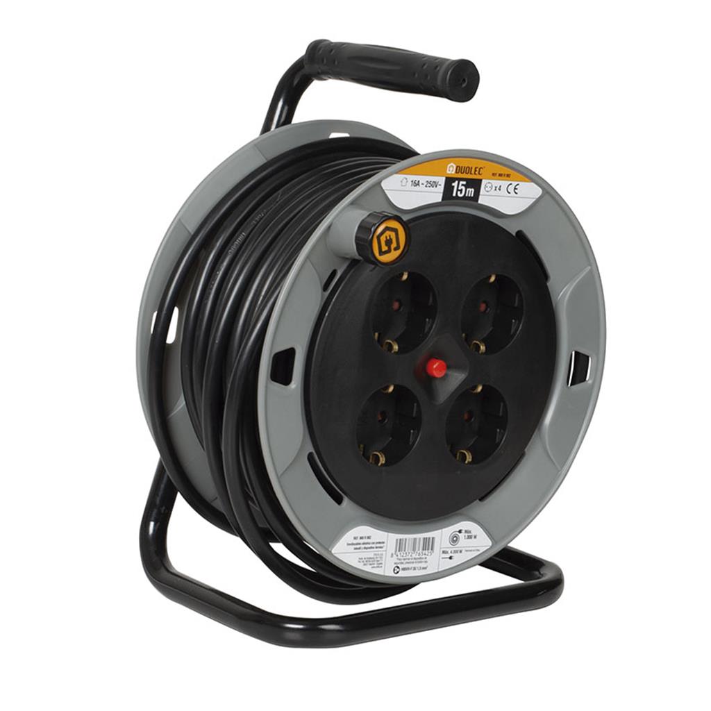 ENROLLACABLE DUOLEC PROFESSIONAL 15MT MAX.3000 W (1 UD)