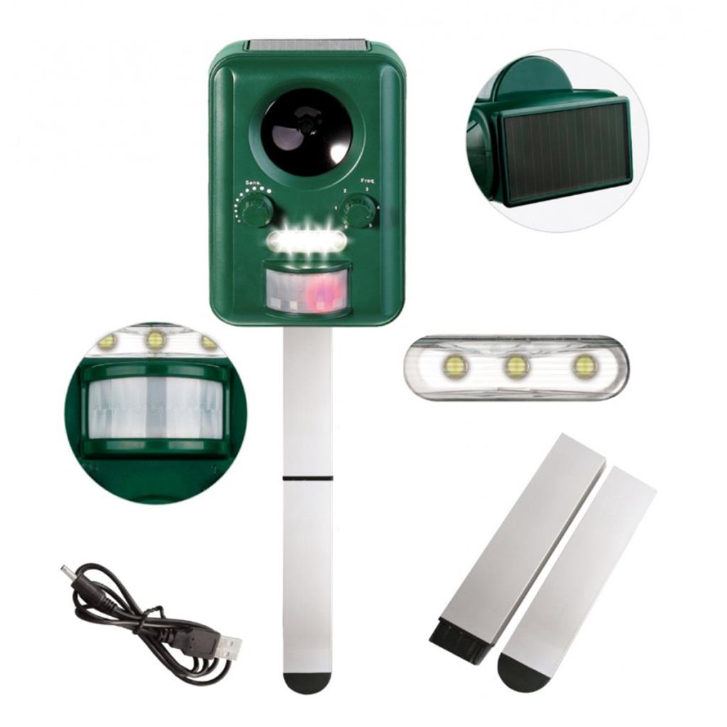 ESPANTA ANIMALS SOLAR - STOP ANIMALS MASSO -  DETECTOR DE MOVIMENT GOSSOS, GATS I AUS (1 UD)