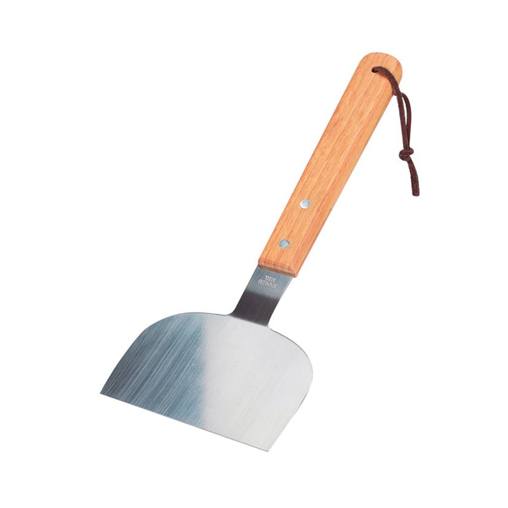 ESPATULA INOX CURTA ACCESSORI BARBACOA 18x17cm (1 UD)