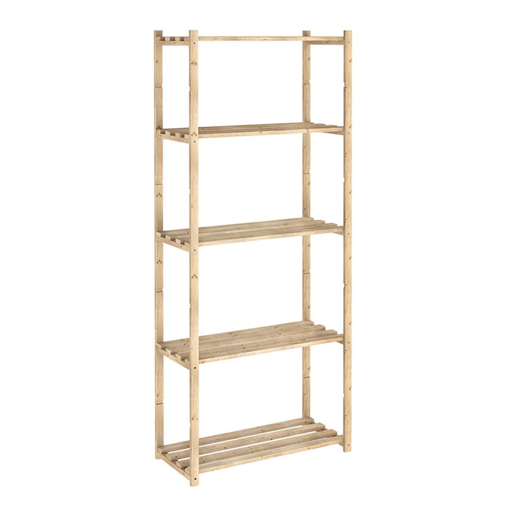 ESTANTERIA FUSTA DE PI SERIE NATURA 5 BALDES 65x30x171cm ASTIGARRAGA (1 UD)