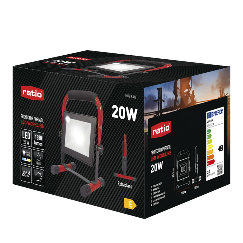 FOCO LED ALTA POTENCIA MOD.WORKLINE 5000K 20W RATIO (1 UD)