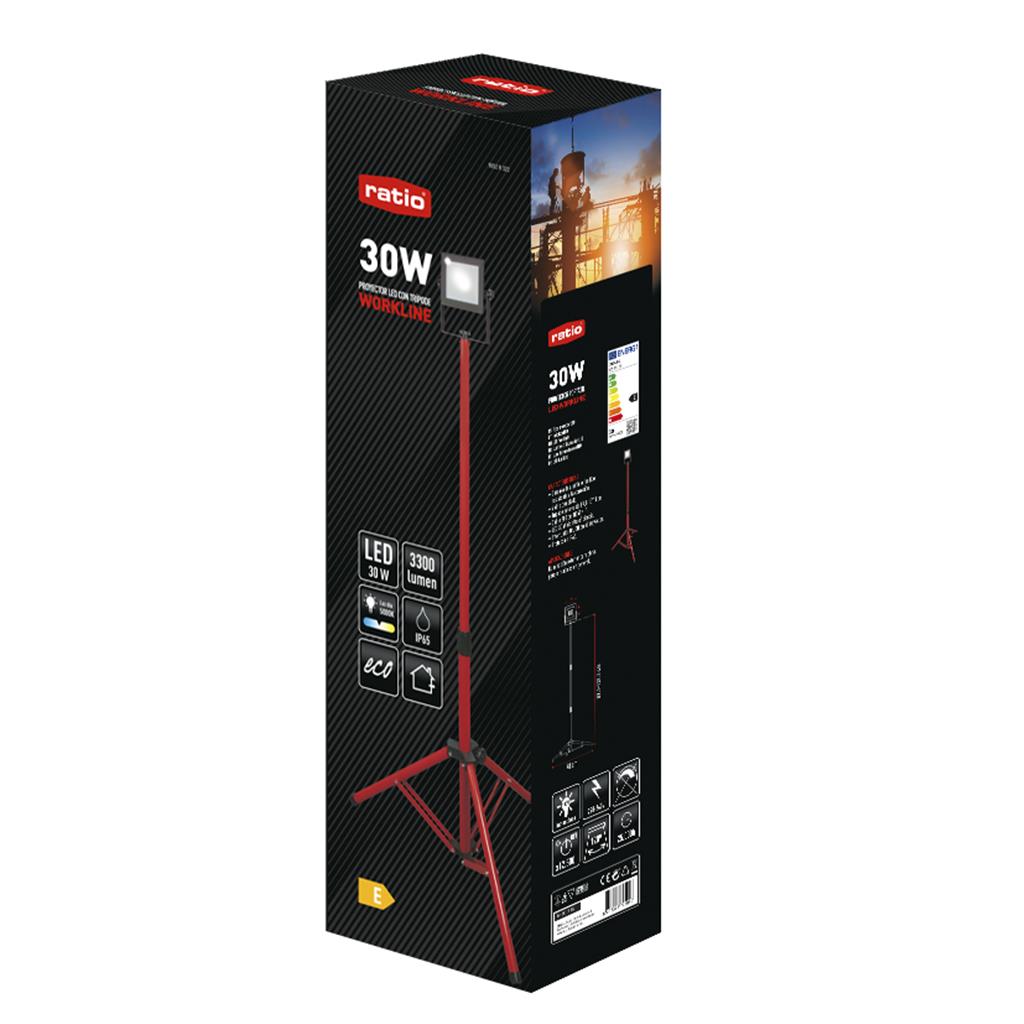 FOCO LED TRIPODE 30W DUOLEC MOD.WORKLINE 5000K (1 UD)
