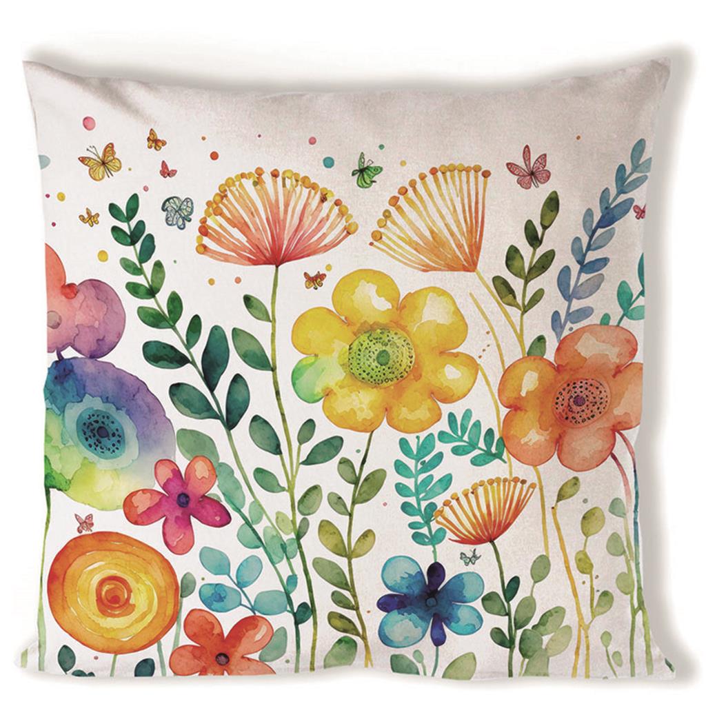FUNDA COIXI 40x40cm MOD.VIBRANT SPRING WHITE AMBIENTE (1 UD)