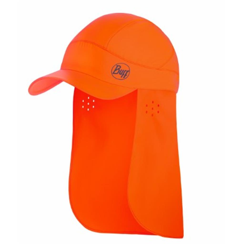 GORRA ULTRALLEUGUERA BUFF PACK BIMINI CAP TARONJA FLUOR IDEAL PEL SOL I CONTROL HUMITAT (1 UD)