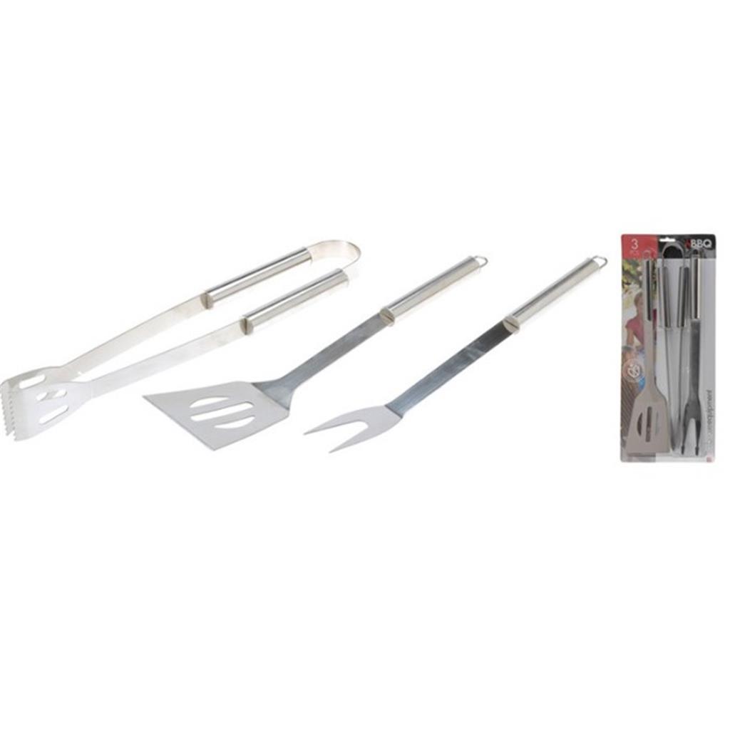 JOC 3 ACCESSORIS BARBACOA BBQ INOX (1 JC)
