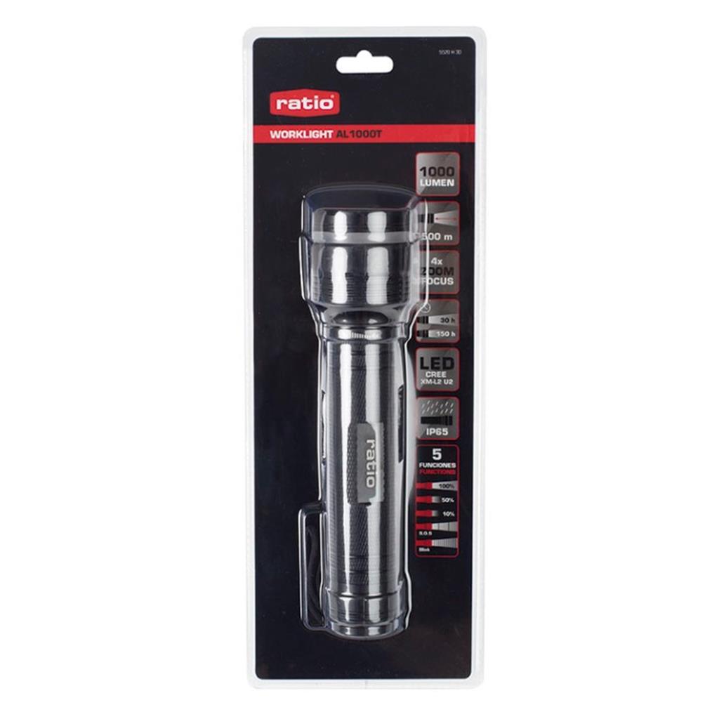 LLANTERNA LED CREE RATIO XM-L2 1000 LUMENS (1 UD)