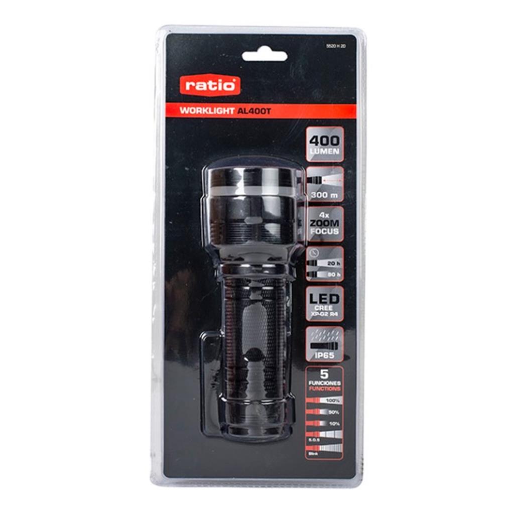 LLANTERNA LED CREE RATIO XP-G2 400 LUMENS (1 UD)