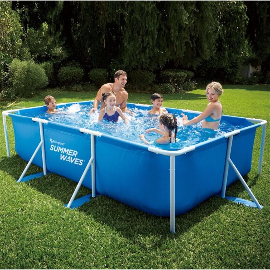 PISCINA TUBULAR RECTANGULAR SUMMER WAVES 300x200xh75cm SENSE DEPURADORA (1 UD)