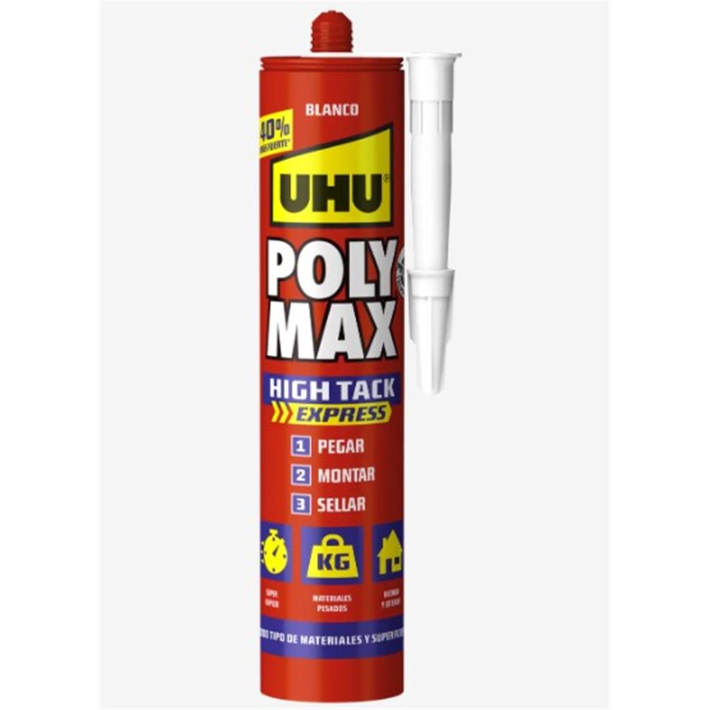 POLIMER MS UHU POLY MAX HIGH TACK EXPRESS BLANC 425grs (1 UD)