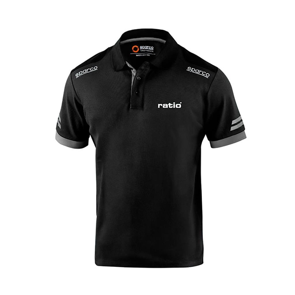 POLO TECH RATIO/SPARCO GRIS/NEGRE TALLA XL (1 UD)