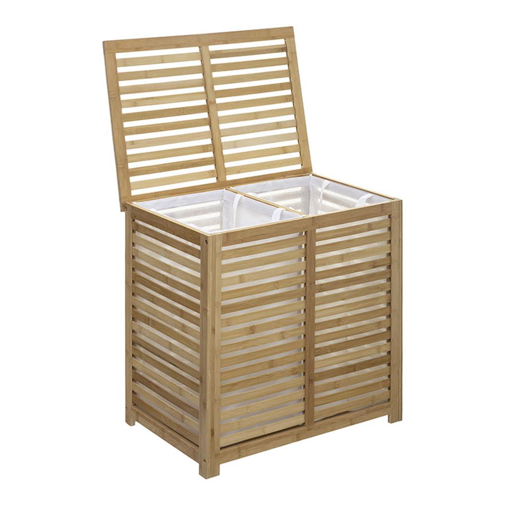 PONGOTODO DOBLE BAMBU NATURAL MOD.SICELA 50+50lts AMB BOSSA ROBA (1 UD)
