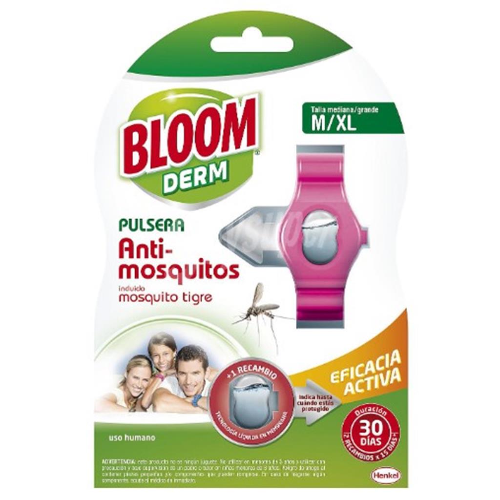 PULSERA BLOOM ADULTO Anti-mosquitos+2 pastillas (1 UD)