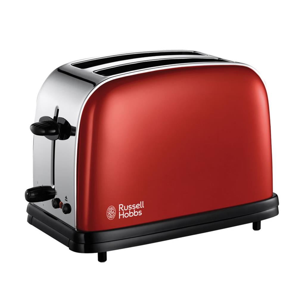 TORRADORA RUSSELL HOBBS FLAME RED 2 RANURES1100w. (1 UD)