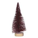 ARBRE NADAL PURPURINA VERMELLA AMB BASE TRONC D6xH15CM DH&G (1 UD)