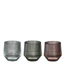 TEALIGHT HOLDER GLASS COLORS ASSORTITS D.8xh8 DH&G (1 UD)