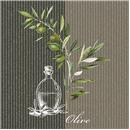 PAQUET 20 TOVALLONS PAPER 25x25cm MOD.OIL AND OLIVES FSC MIX AMBIENTE (1 PQ)