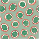 PAQUET 20 TOVALLONS PAPER 33x33cm MOD.AMARA GREEN/RED AMBIENTE (1 PQ)