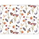 INDIVIDUAL 30x40 PLACEMAT MOD.BUTTERFLY GARDEN WHITE AMBIENTE 83%PVC 17%POLYESTER (1 UD)