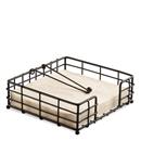 PORTATOVALLONS DE PAPER MOD.HOLDER WIRE BIG BLACK AMBIENTE (1 UD)