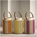 CANDIL AMB NANSA Diam.13x20cm COLORS NATURAL FOIMPEX (1 UD)