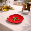 PLAT CERAMICA FORMA TOMATA 18,5X17,5 VERMELL FOIMPEX (1 UD)