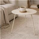 TAULA AUXILIAR Diam.38xh46cm COLOR CREMA FOIMPEX (1 UD)