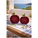 CISTELLA/SAFATA MOD.TOMATA VERMELL 39x32xh6.5cm FOIMPEX (1 UD)