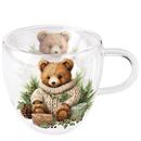 TASSA DOUBLE-WALLED GLASS MOD.CUDDLE BEAR AMBIENTE (1 UD)