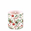 ESPELMA PARAFINA SMALL SERIE CHRISTMAS ELEMENTS AMBIENTE (1 UD)
