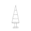ESTRUCTURA FERRO ARBRE NADAL 40x24xh118cm DH&G (1 UD)
