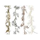 GUIRNALDA A PILES FIXA 30 MICROLEDS AMB FULLES DECORATIVES LLUM BLANC CALID 2mt (1 UD)